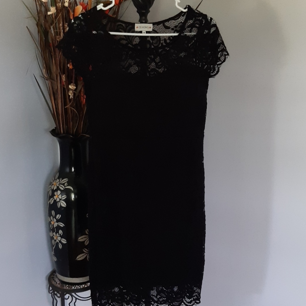 CI SONO Black lace dress